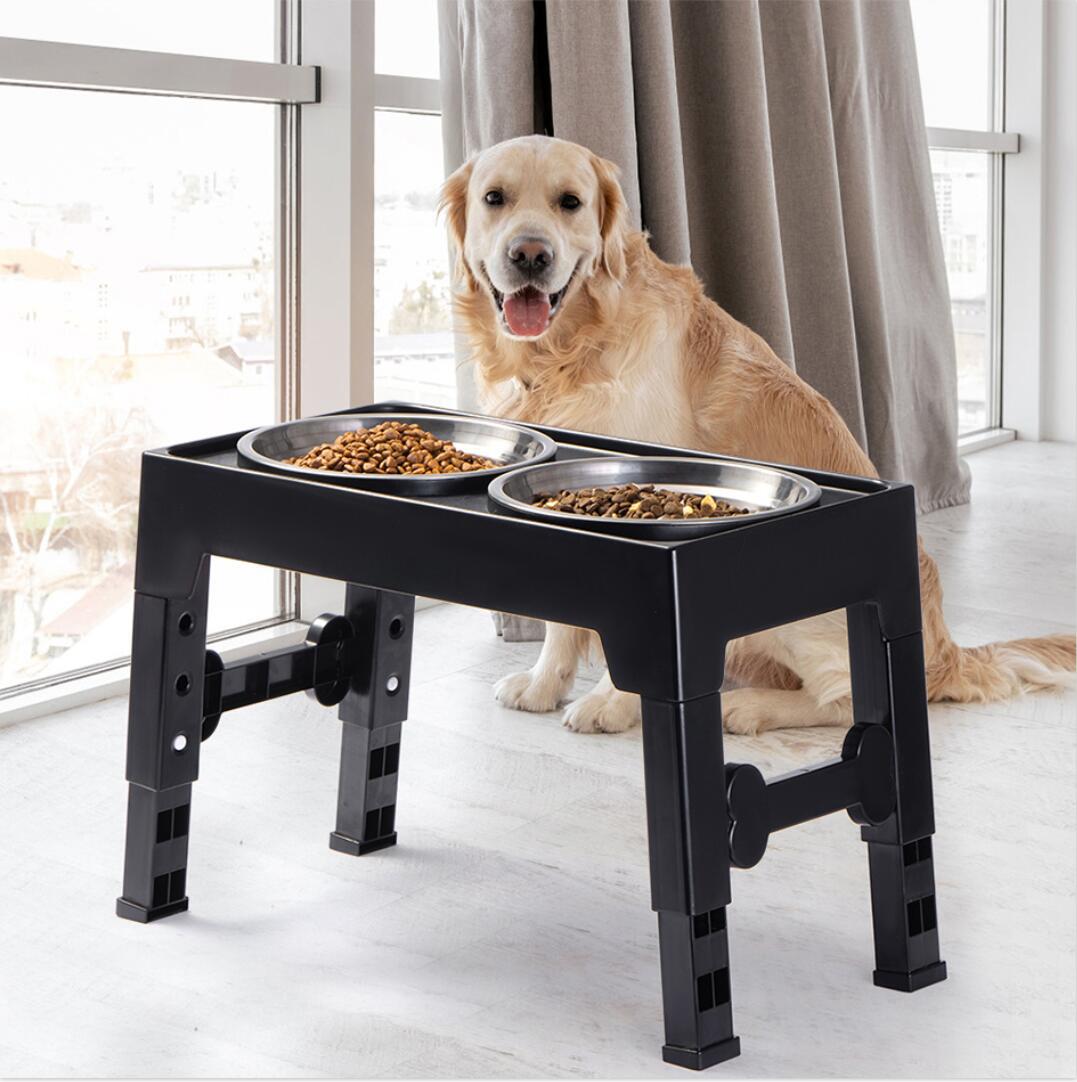 Adjustable Pet Feeding Bowl Neck Protection Anti-Tumble Design