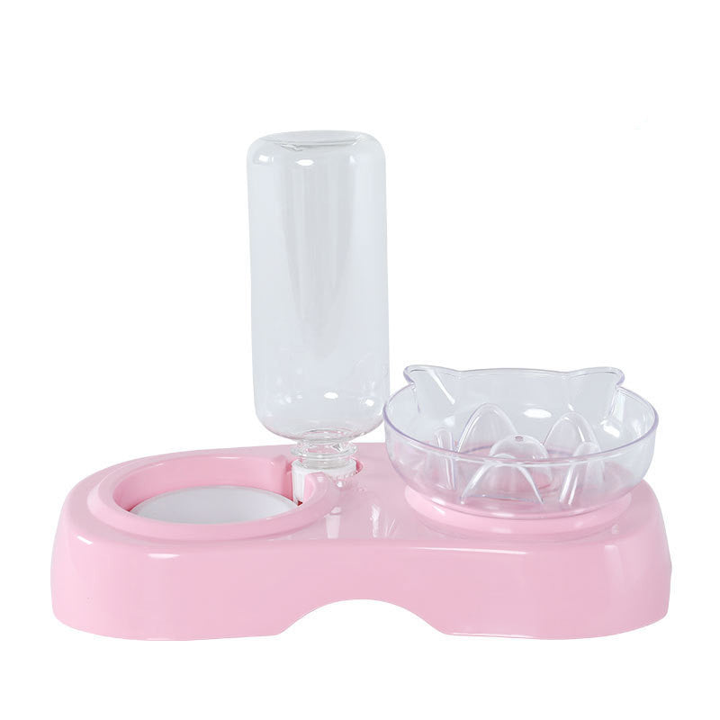 Transparent Plastic Pet Feeding And Drinking Bowl: The Purrfect Solution for Your Furry Friend